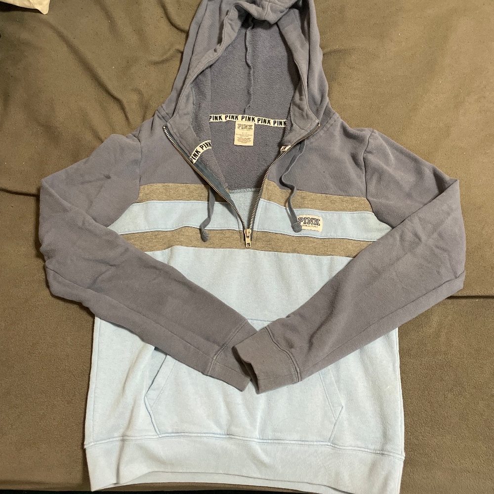 Pink quarter zip